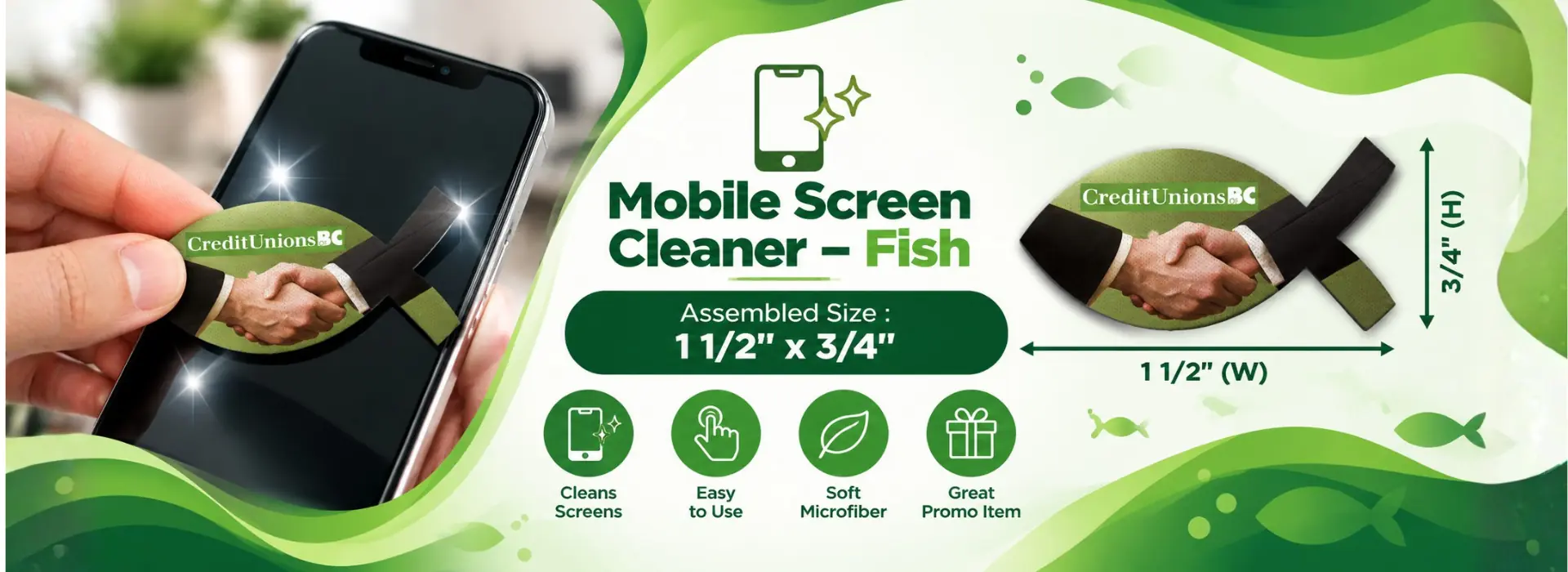 Nettoyant pour écran mobile Fish