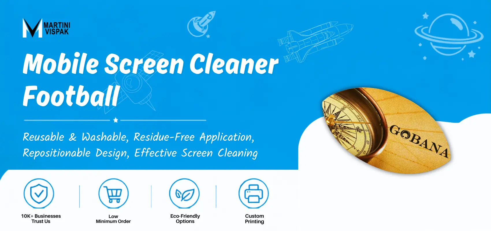 Mobile Screen Cleaner Football