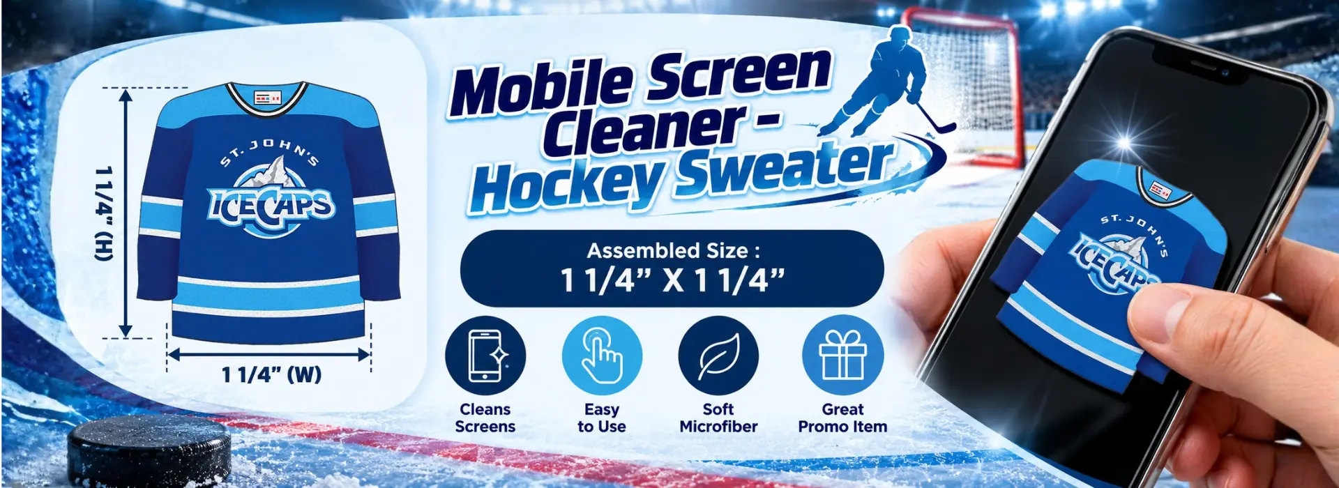 Nettoyant pour écran mobile - Sweat-shirt de hockey