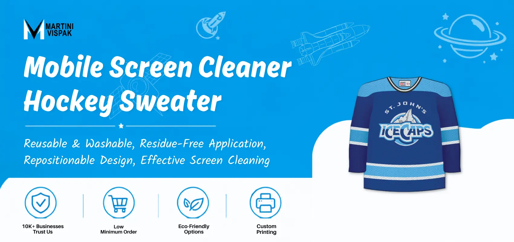 Nettoyant pour écran mobile Hockey Sweater1