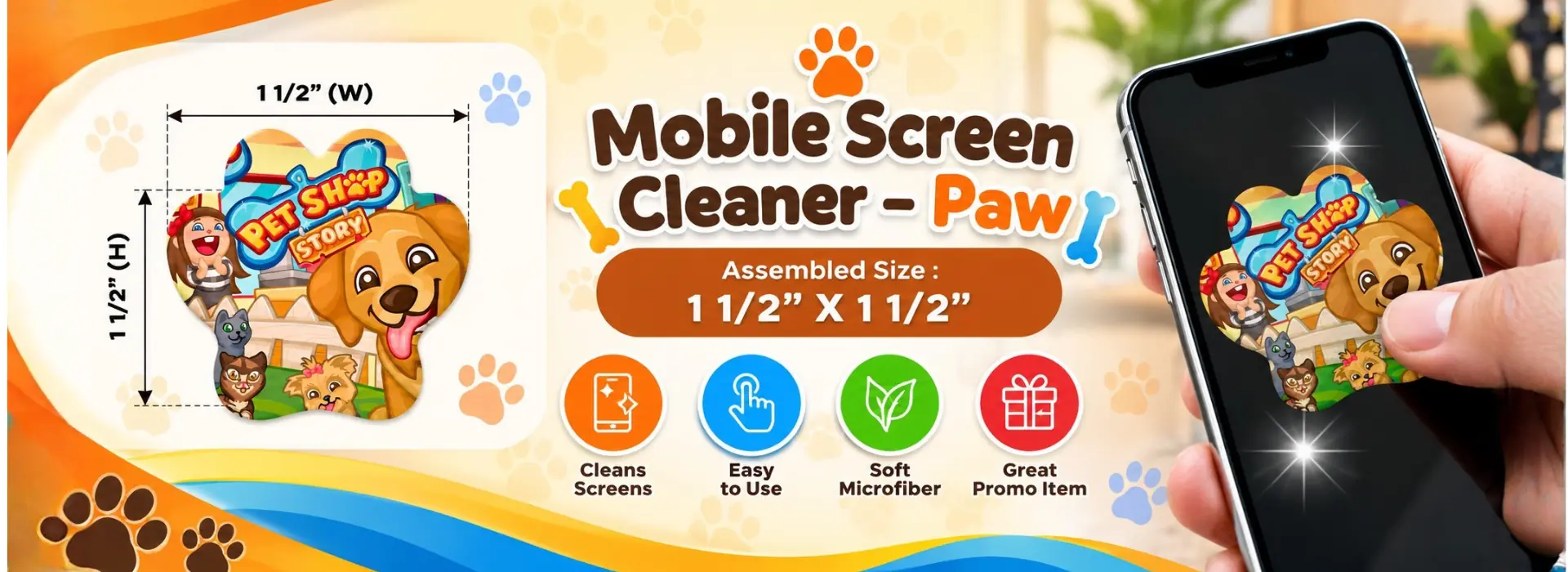 Cleenificateur pour écran mobile Paw (1)