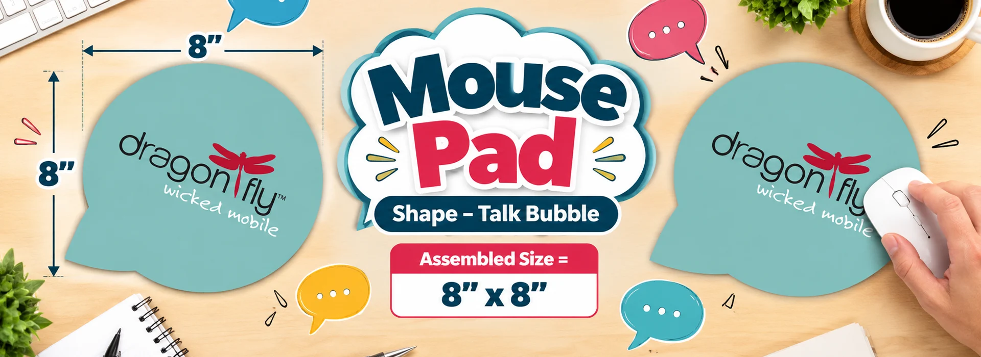 Talk Bubble Mouse Pad Workspace