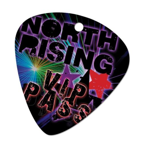 Laminated Event Cards, Guitar Pick