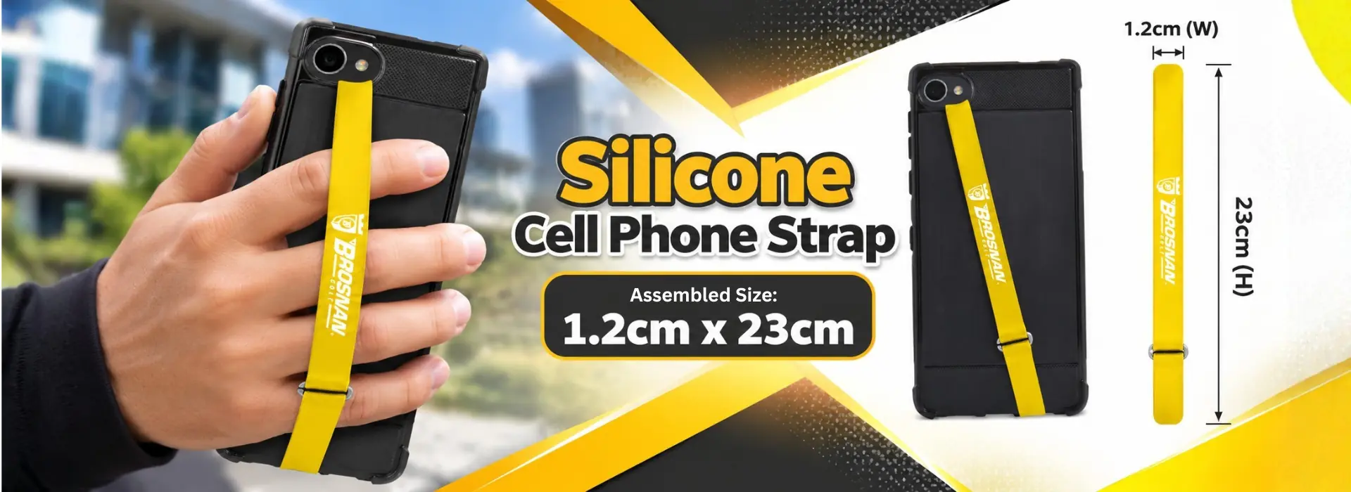 Sangle de téléphone portable en silicone