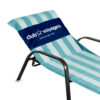 Beach Towel Style Terry Stripe Chaise Lounge Cover (28 X 78 intended for Current Chaise Lounge Towel Covers - Furniture, Decor, Lighting, and More.