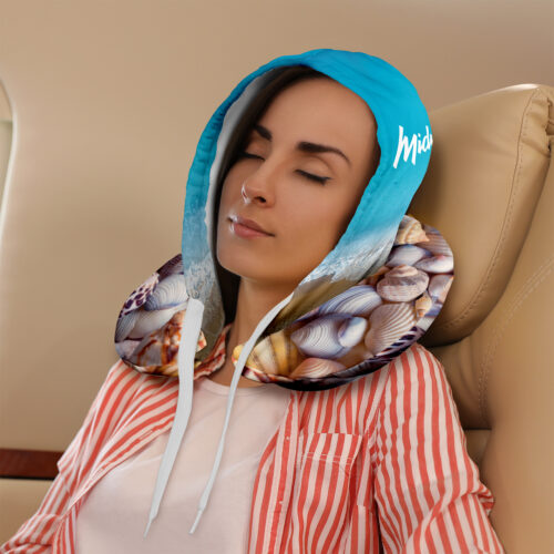 Oreiller de voyage avec capuche