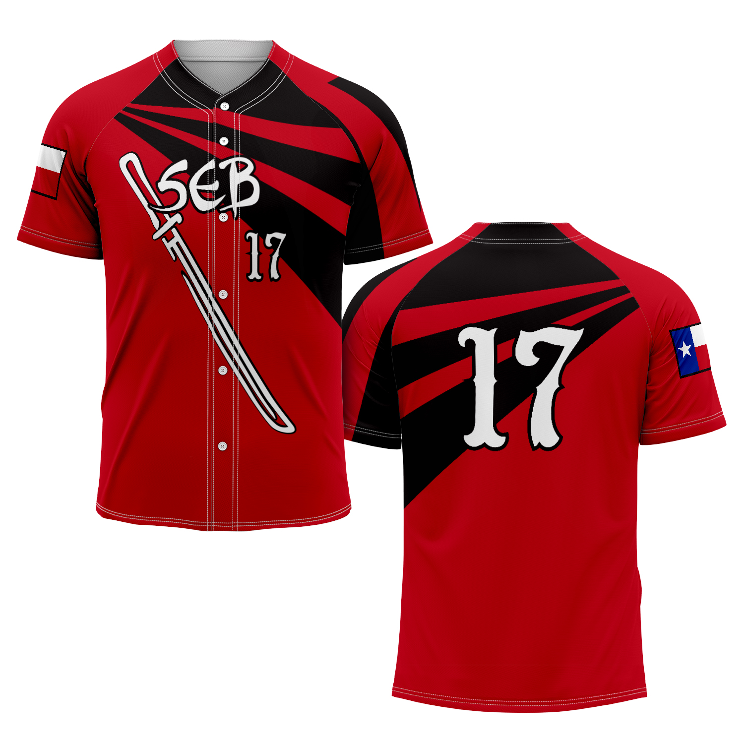 Baseball Jersey, Button-Down