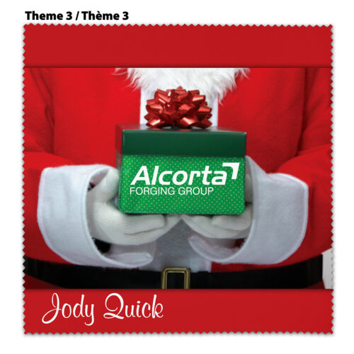 Microfiber Lens Cleaning Cloth(Winter Theme), Sublimated - 7" x 7"