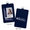 Porte-badge d’identification en similicuir