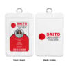 Porte-badge d’identification en similicuir