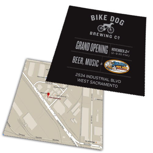 Microfiber Lens Cleaning Cloth, Sublimation Printed 2 side - 6" x 6"
