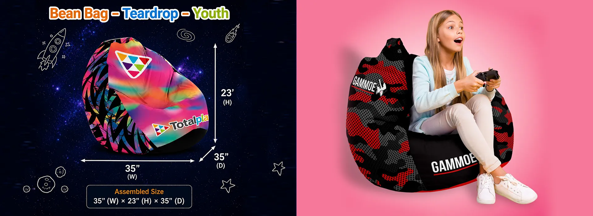Bean Bag – Teardrop – Youth